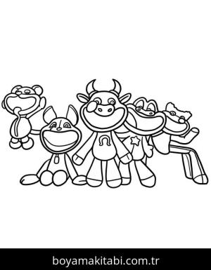 Poppy Playtime boyama sayfası – boyama etkinliği, çocuk aktivitesi