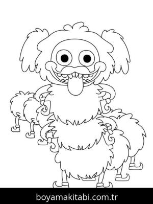 Poppy Playtime boyama sayfası – basit çizim, kolay boyama