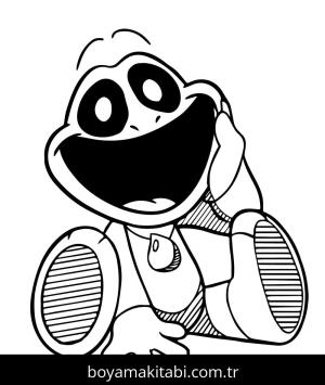 Poppy Playtime boyama sayfası – sanatsal çalışma, çocuklar için