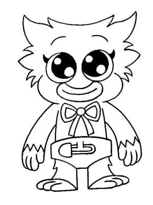 Poppy Playtime boyama sayfası,  coloring page, Bebek Huggy Wuggy’yi çiz, 