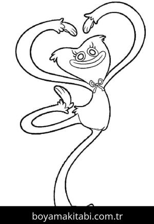 Poppy Playtime boyama sayfası – yaratıcılığı geliştirir, keyifli zaman