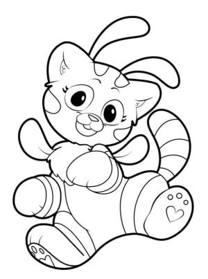 Poppy Playtime boyama sayfası,  coloring page, Kedi Arısı Poppy Oyun Zamanında, 