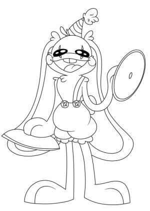 Poppy Playtime boyama sayfası,  coloring page, Bunzo Bunny’yi Ücretsiz Çiz, 