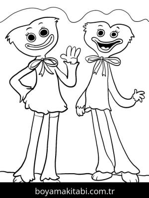 Poppy Playtime boyama sayfası – yaratıcılık, eğlenceli etkinlik