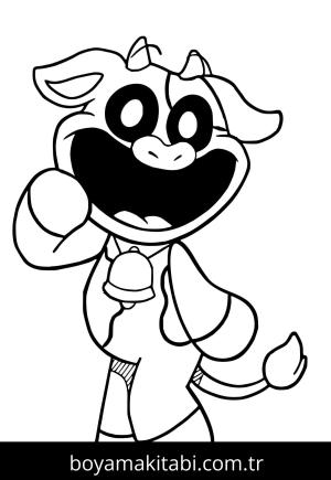 Poppy Playtime boyama sayfası – eğlenceli etkinlik, el becerilerini geliştirir