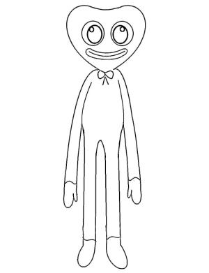 Poppy Playtime boyama sayfası,  coloring page, Kolay Sarılma Wuggy, 