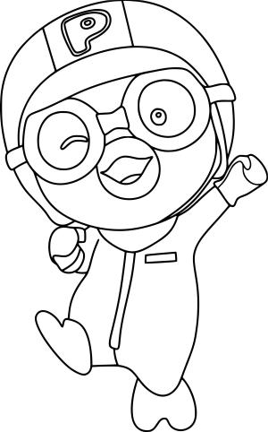 Pororo boyama sayfası, Pororo coloring page, , 