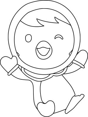 Pororo boyama sayfası, Pororo coloring page, , 