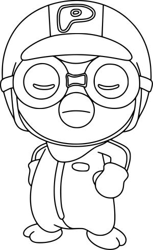 Pororo boyama sayfası, Pororo coloring page, , 