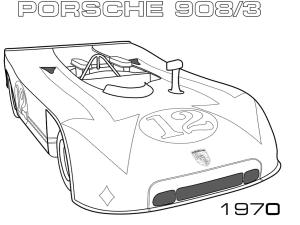 Porsche boyama sayfası,  coloring page, 1970 Porsche 9083, 