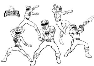 Power Rangers boyama sayfası,  coloring page, Müthiş Power Ranger, 