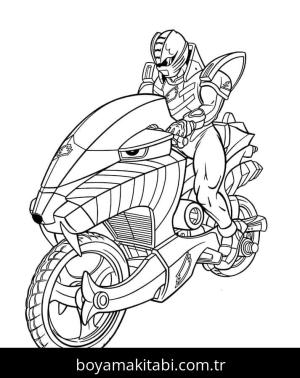 Power Rangers boyama sayfası – çocuklar için, çizgi film temalı