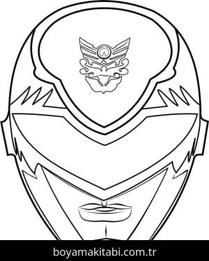 Power Rangers boyama sayfası – el becerilerini geliştirir, boyama çalışması