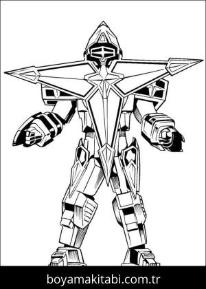Power Rangers boyama sayfası – boyama çalışması, yaratıcılığı geliştirir