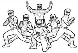 Power Rangers boyama sayfası,  coloring page, Might Morphin Power Rangers, 