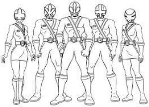 Power Rangers boyama sayfası,  coloring page, Takım Samuray Korucusu, 