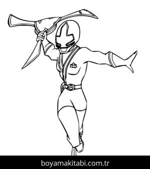 Power Rangers boyama sayfası – renkli çizimler, okul öncesi