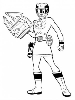 Power Rangers boyama sayfası,  coloring page, Pembe Ranger Silah Tutuyor, 