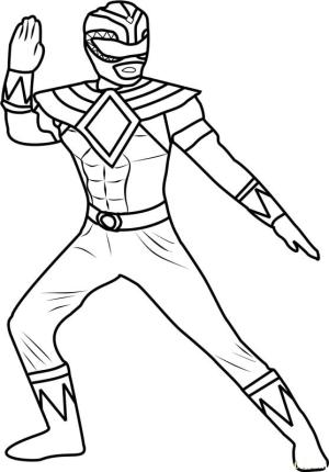 Power Rangers boyama sayfası,  coloring page, Temel Yeşil Korucu, 