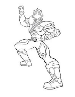 Power Rangers boyama sayfası,  coloring page, 6. Samuray Power Ranger’ın Korucusu, 