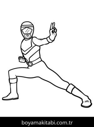 Power Rangers boyama sayfası – renkli çizimler, okul öncesi