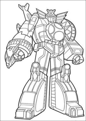 Power Rangers boyama sayfası,  coloring page, Power Rangers Ninja Storm’un Robotu, 