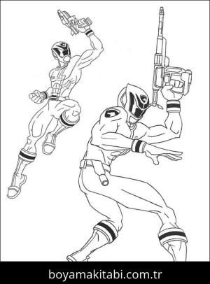 Power Rangers boyama sayfası – eğlenceli etkinlik, el becerilerini geliştirir