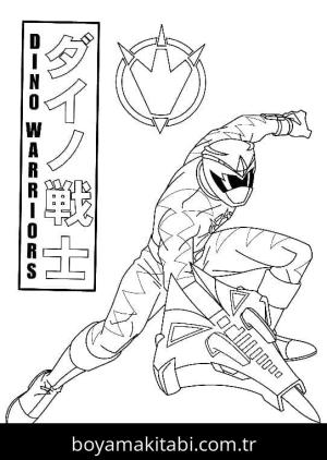 Power Rangers boyama sayfası – PDF indir, sevimli karakter