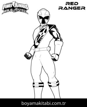 Power Rangers boyama sayfası – sanatsal çalışma, çocuklar için