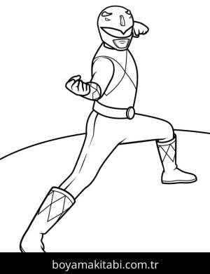 Power Rangers boyama sayfası – keyifli zaman, renkli çizimler