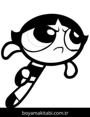 Powerpuff Girls boyama sayfası – PDF indir, sevimli karakter