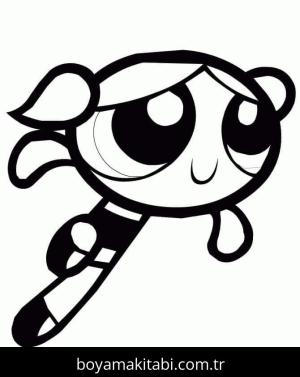 Powerpuff Girls boyama sayfası – çocuklar için, çizgi film temalı