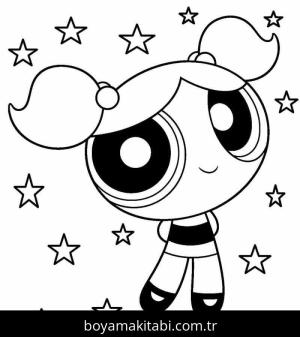 Powerpuff Girls boyama sayfası – yaratıcılığı geliştirir, keyifli zaman