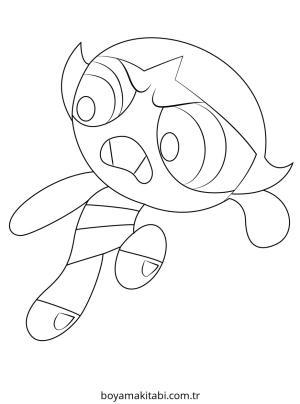 Powerpuff Girls boyama sayfası – yaratıcılık, eğlenceli etkinlik