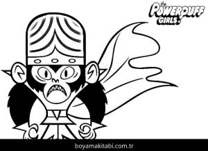 Powerpuff Girls boyama sayfası – kolay boyama, eğitici aktivite