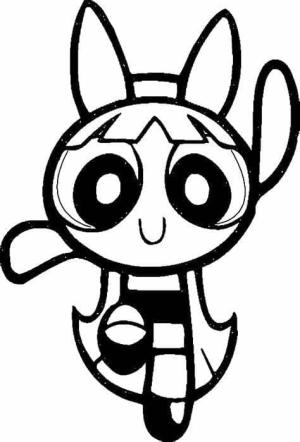 Powerpuff Girls boyama sayfası,  coloring page, Ücretsiz Blossom görseli, 