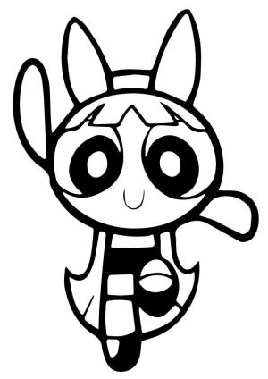 Powerpuff Girls boyama sayfası,  coloring page, Blossom, 