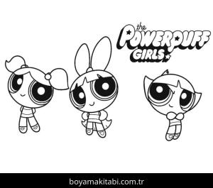 Powerpuff Girls boyama sayfası – keyifli zaman, renkli çizimler
