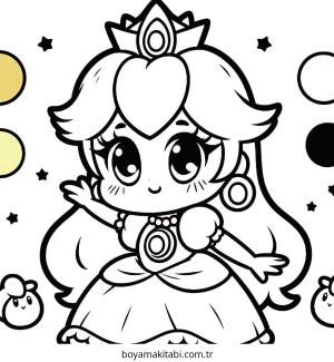 Prenses Peach Boyama