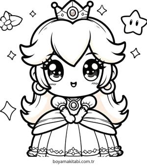Prenses Peach Boyama