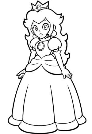 Prenses Peach boyama sayfası,  coloring page, Ücretsiz Yazdırılabilir Prenses Peach, 