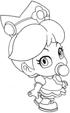 Prenses Peach boyama sayfası,  coloring page, Küçük Prenses Peach, 