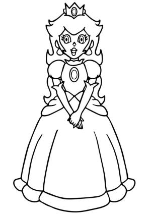 Prenses Peach boyama sayfası,  coloring page, Dost canlısı Prenses Peach, 