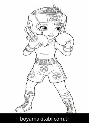Prenses Sofia boyama sayfası – sanatsal çalışma, çocuklar için