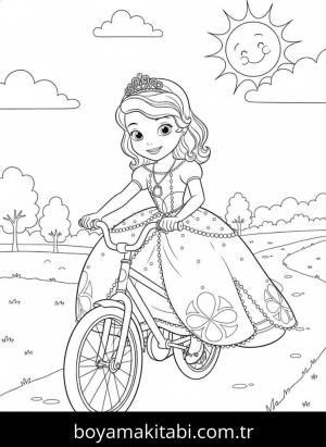 Prenses Sofia boyama sayfası – çocuklar için, çizgi film temalı