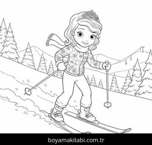 Prenses Sofia boyama sayfası – evde etkinlik, ücretsiz yazdır