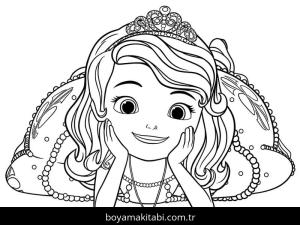 Prenses Sofia boyama sayfası – yaratıcılık, eğlenceli etkinlik