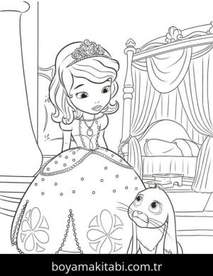 Prenses Sofia boyama sayfası – okul öncesi, evde etkinlik