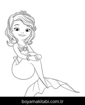 Prenses Sofia boyama sayfası – yaratıcılığı geliştirir, keyifli zaman