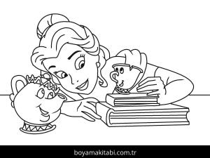 Prenses boyama sayfası – evde etkinlik, ücretsiz yazdır